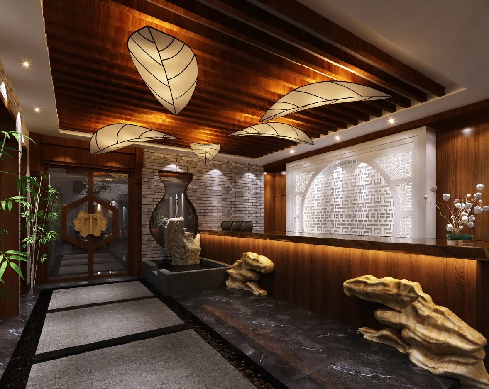 茶葉店茶樓咖啡日料餐廳奶茶店商場(chǎng)專柜裝修設(shè)計(jì)